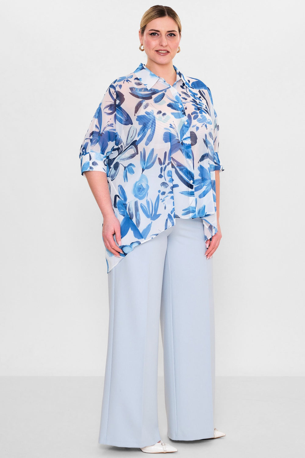 Laluce - Plus Size Shirt (L2.Y25.GML.2G125) - 8690200087639