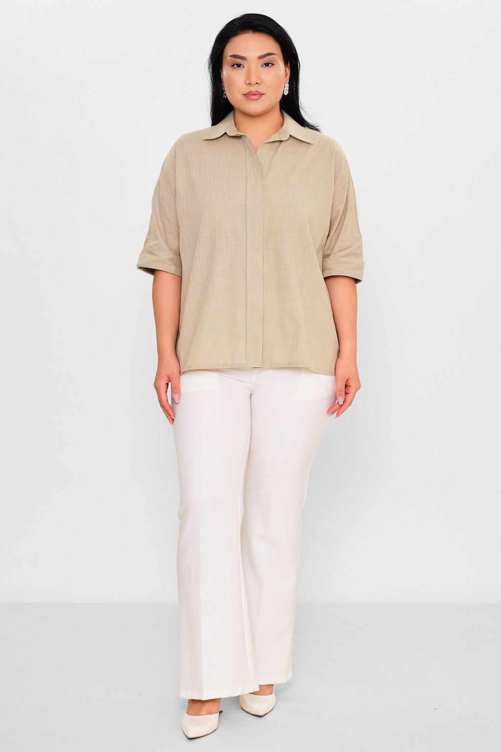 Selen - Plus Size Blouse (SLN26Y160318) - 8690200087912
