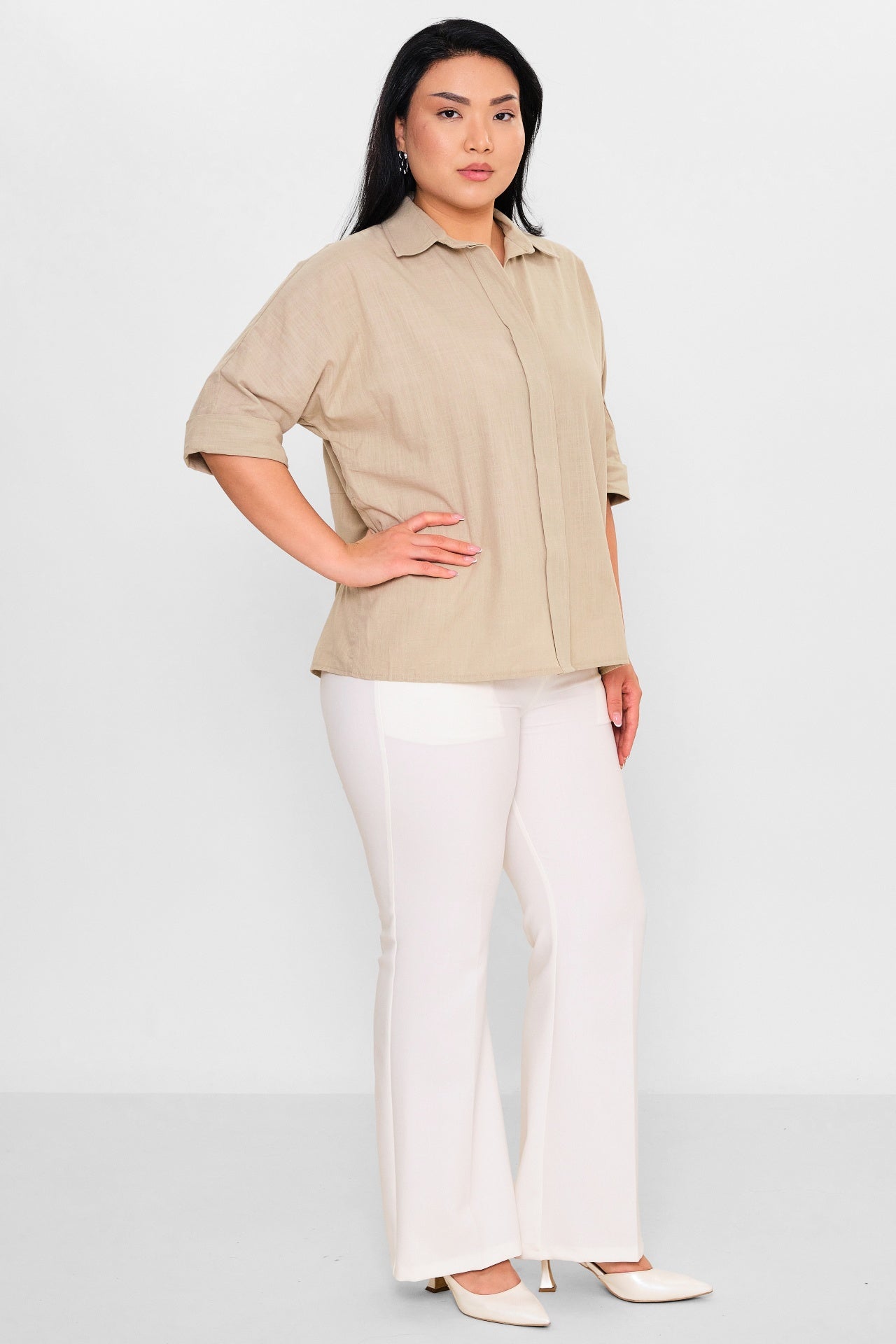 Selen - Plus Size Blouse (SLN26Y160318) - 8690200087912