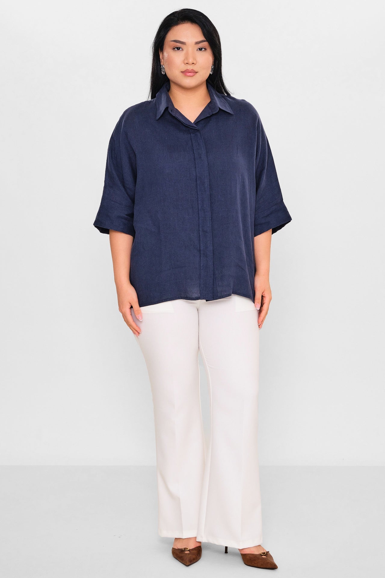 Selen - Plus Size Blouse (SLN26Y160318) - 8690200087929