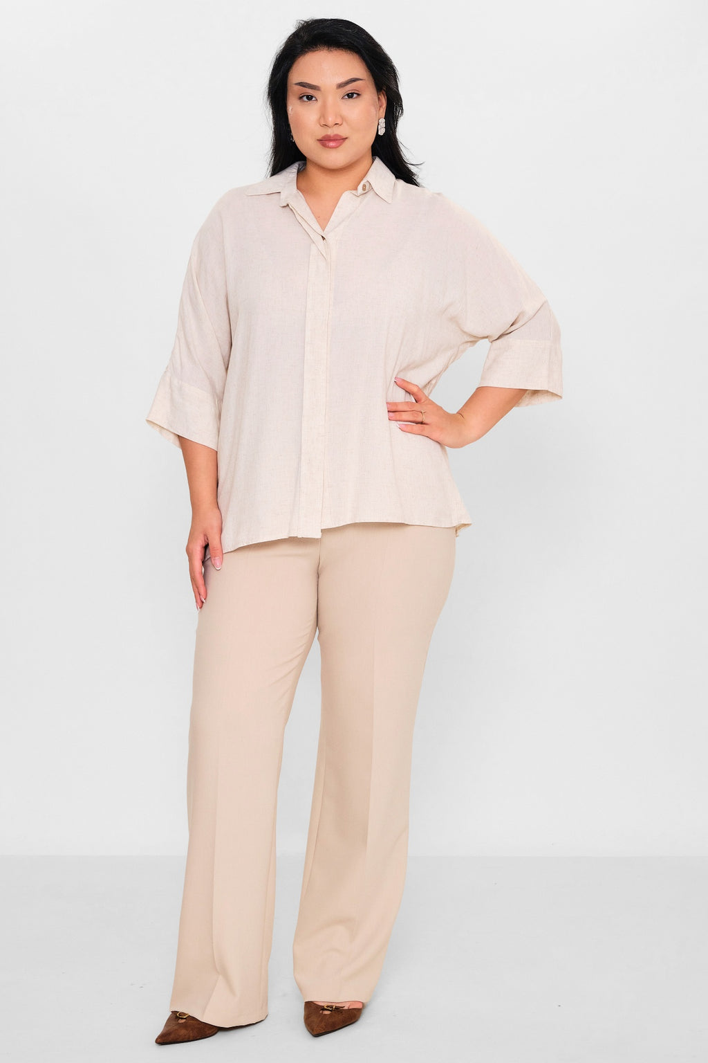 Selen - Plus Size Blouse (SLN26Y160318) - 8690200087943