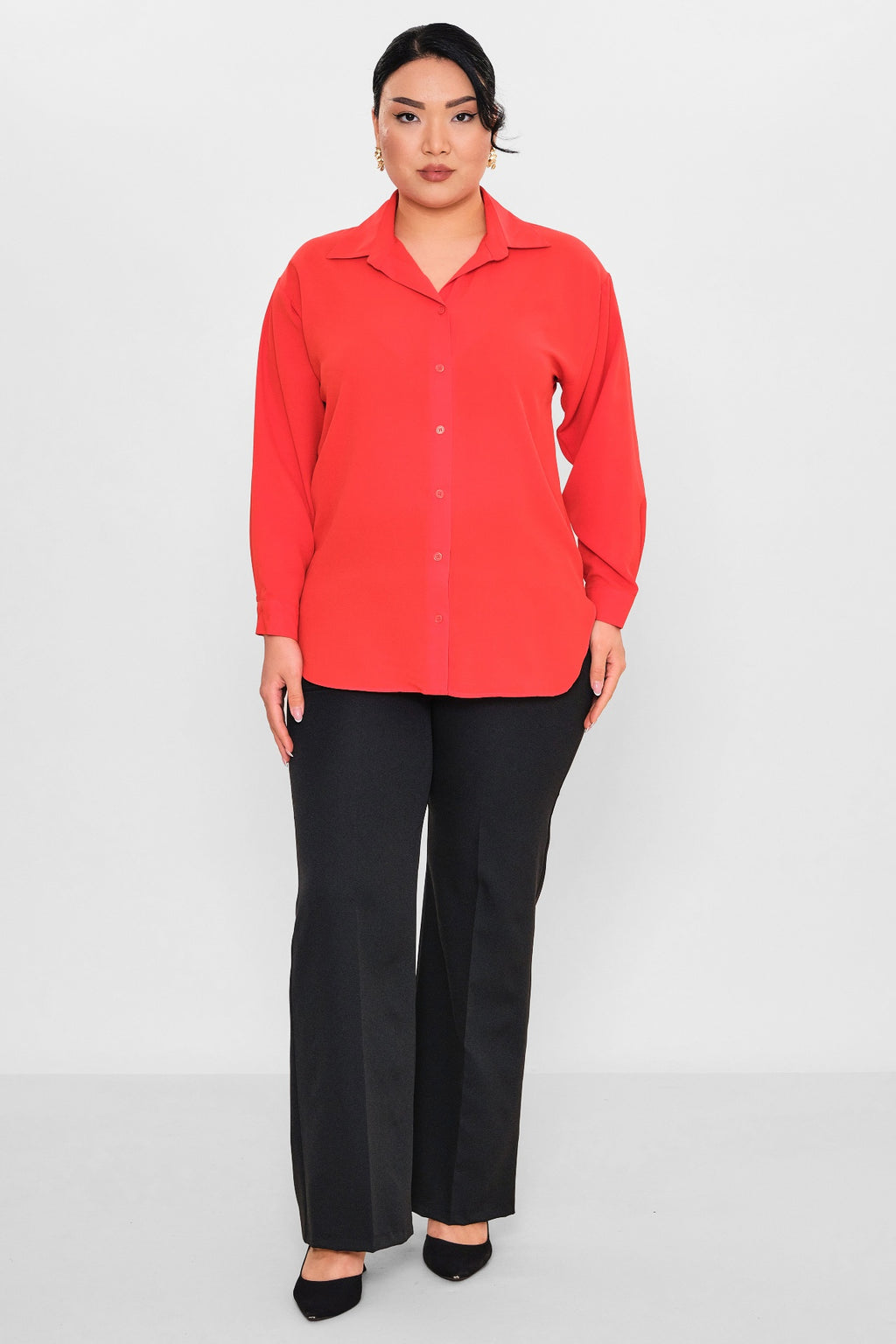 Selen - Plus Size Blouse (SLN26Y660270) - 8690200087967