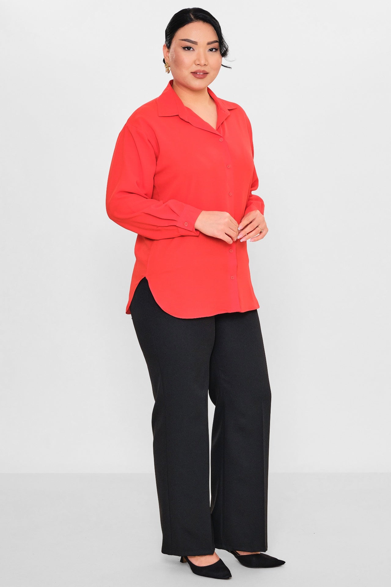 Selen - Plus Size Blouse (SLN26Y660270) - 8690200087967
