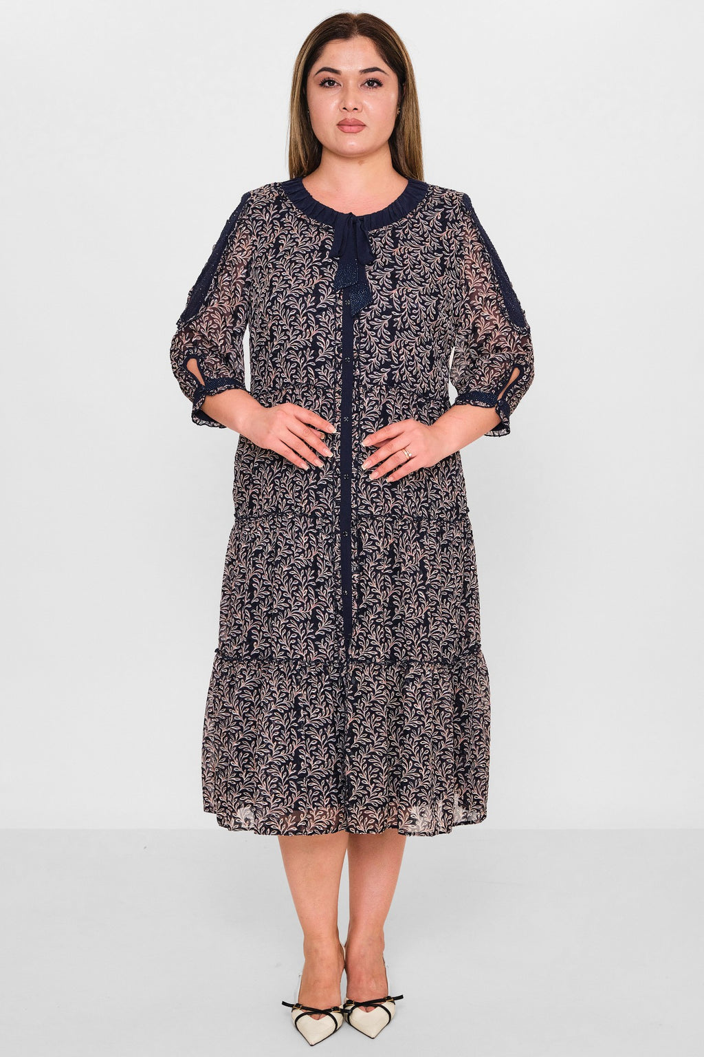 Gumanize - Plus Size Dress (GMZ2025-1140-5346) - 8690200088469