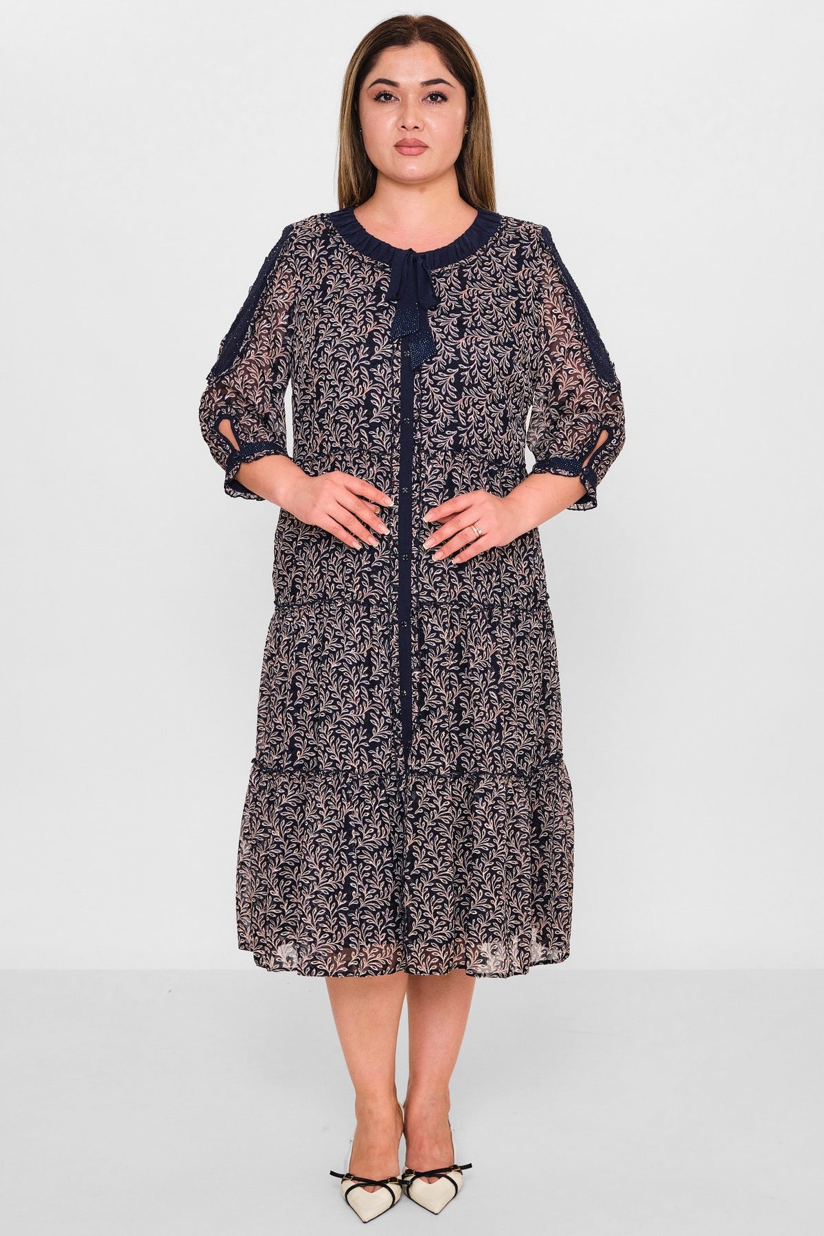 Gumanize - Plus Size Dress (GMZ2025-1140-5346) - 8690200088469