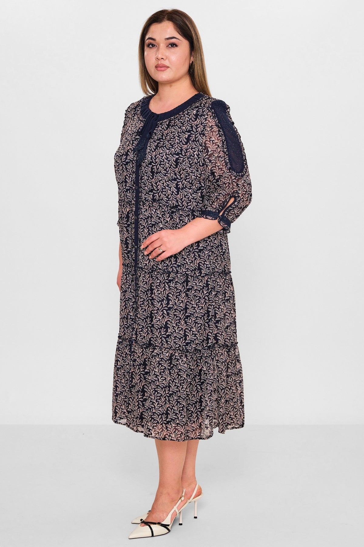Gumanize - Plus Size Dress (GMZ2025-1140-5346) - 8690200088469