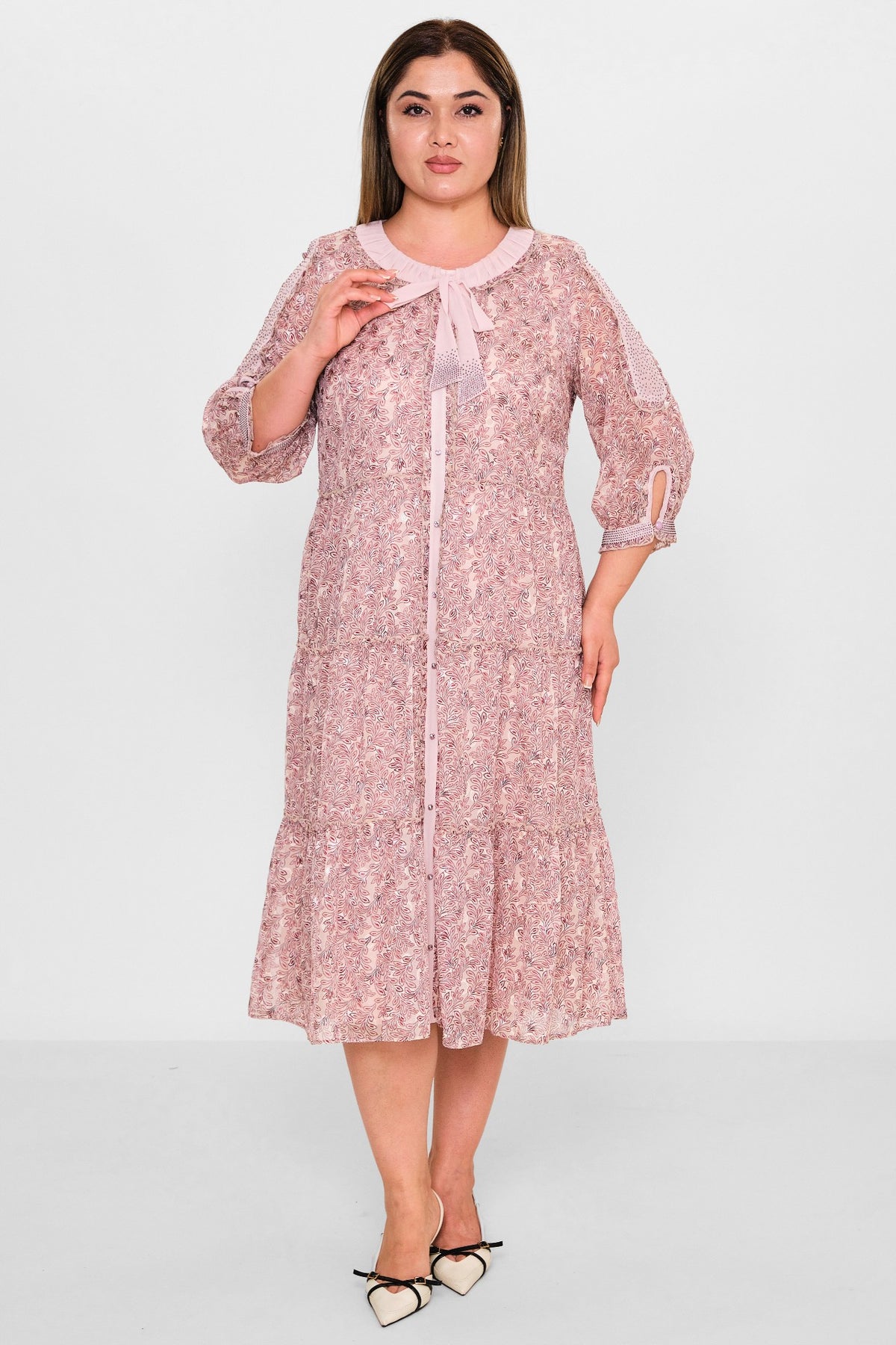 Gumanize - Plus Size Dress (GMZ2025-1140-5346) - 8690200088476