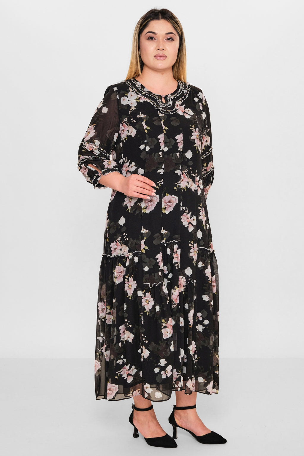 Gumanize - Plus Size Dress (GMZ2025-1160-7600) - 8690200088483