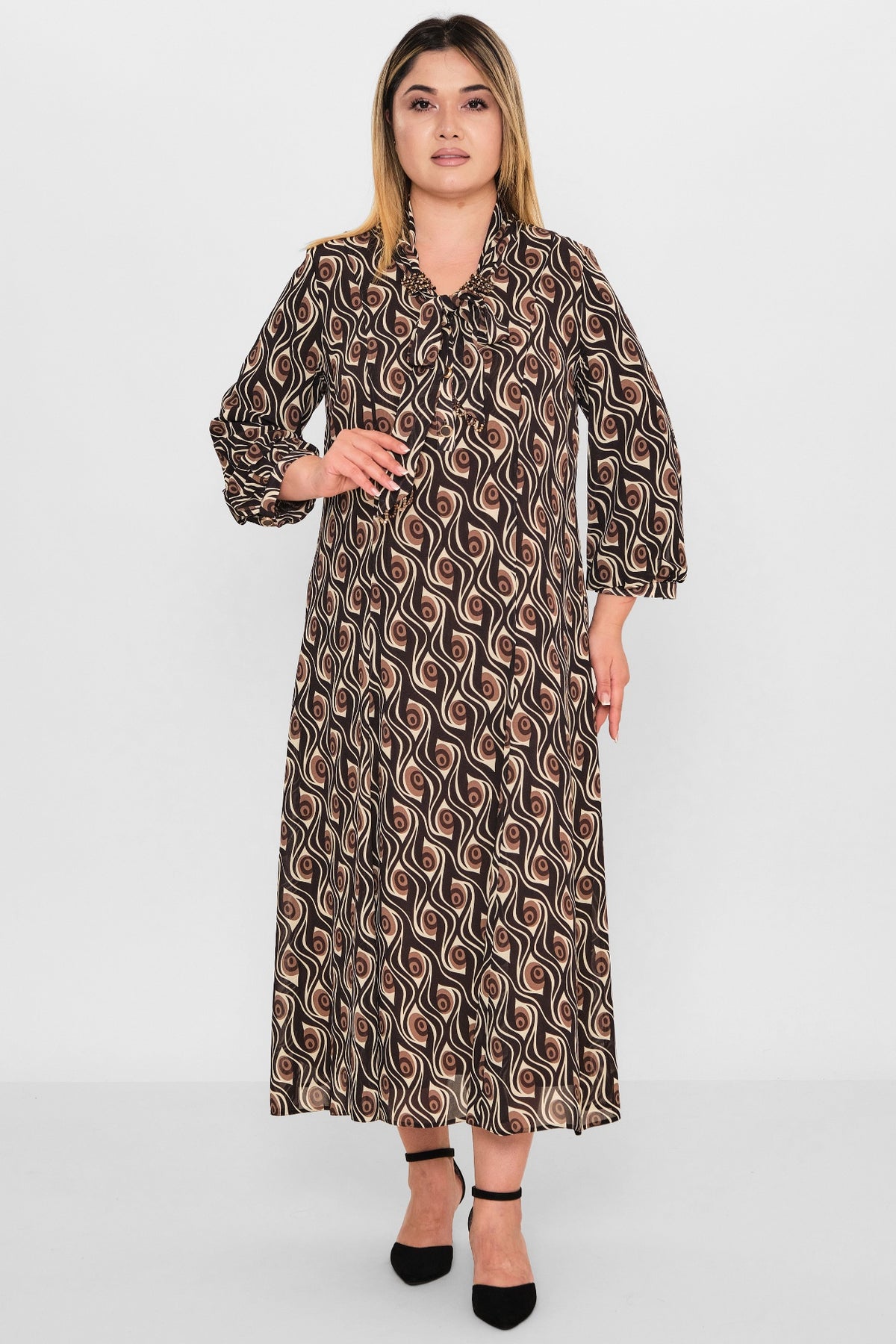 Gumanize - Plus Size Dress (GMZ2026-339-7945) - 8690200088568