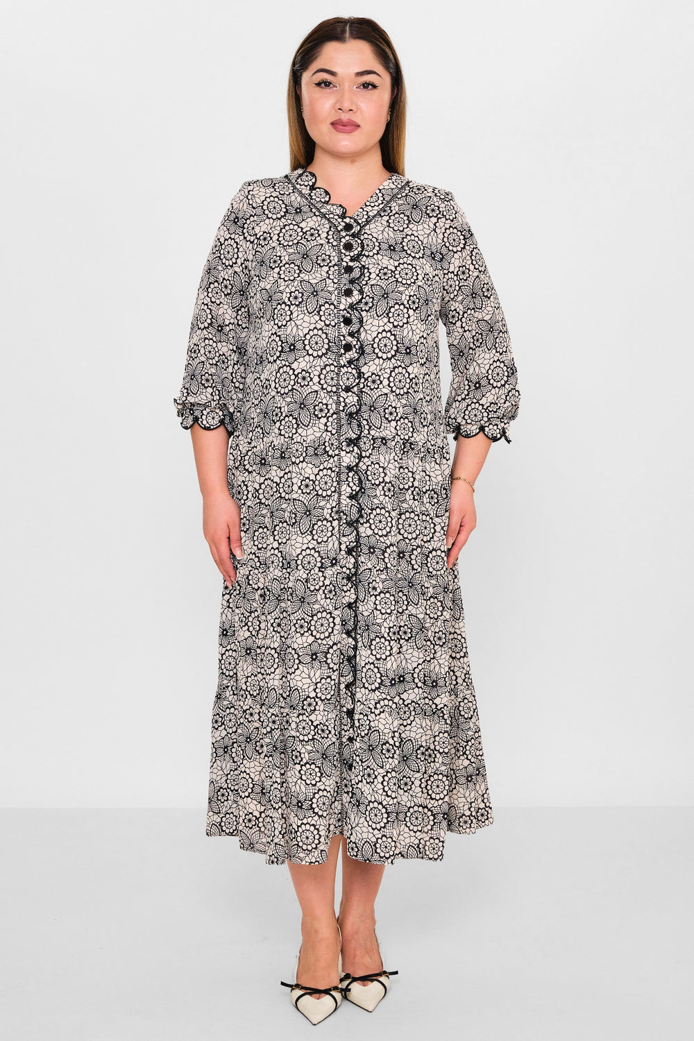 Gumanize - Plus Size Dress (GMZ2025-497-7556) - 8690200089664