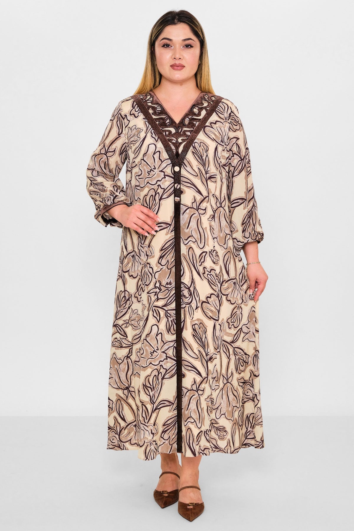 Gumanize - Plus Size Dress (GMZ2026-171-7881) - 8690200089756