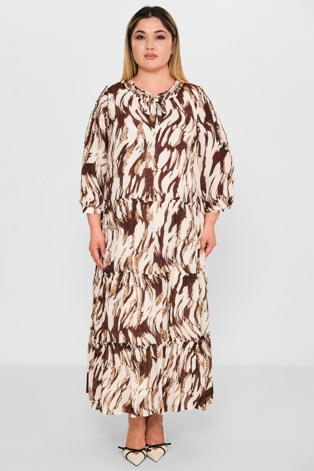 Gumanize - Plus Size Dress (GMZ2026-33-7944) - 8690200089855