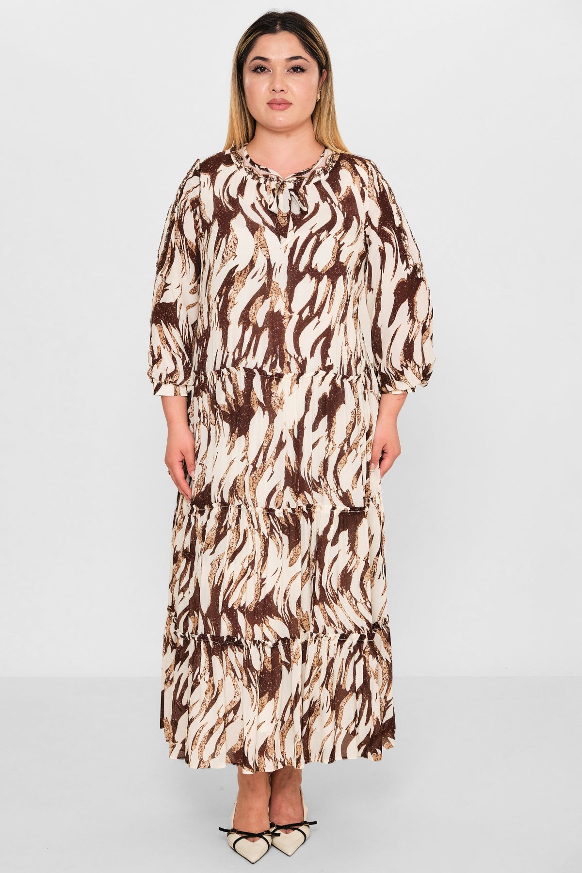 Gumanize - Plus Size Dress (GMZ2026-33-7944) - 8690200089855