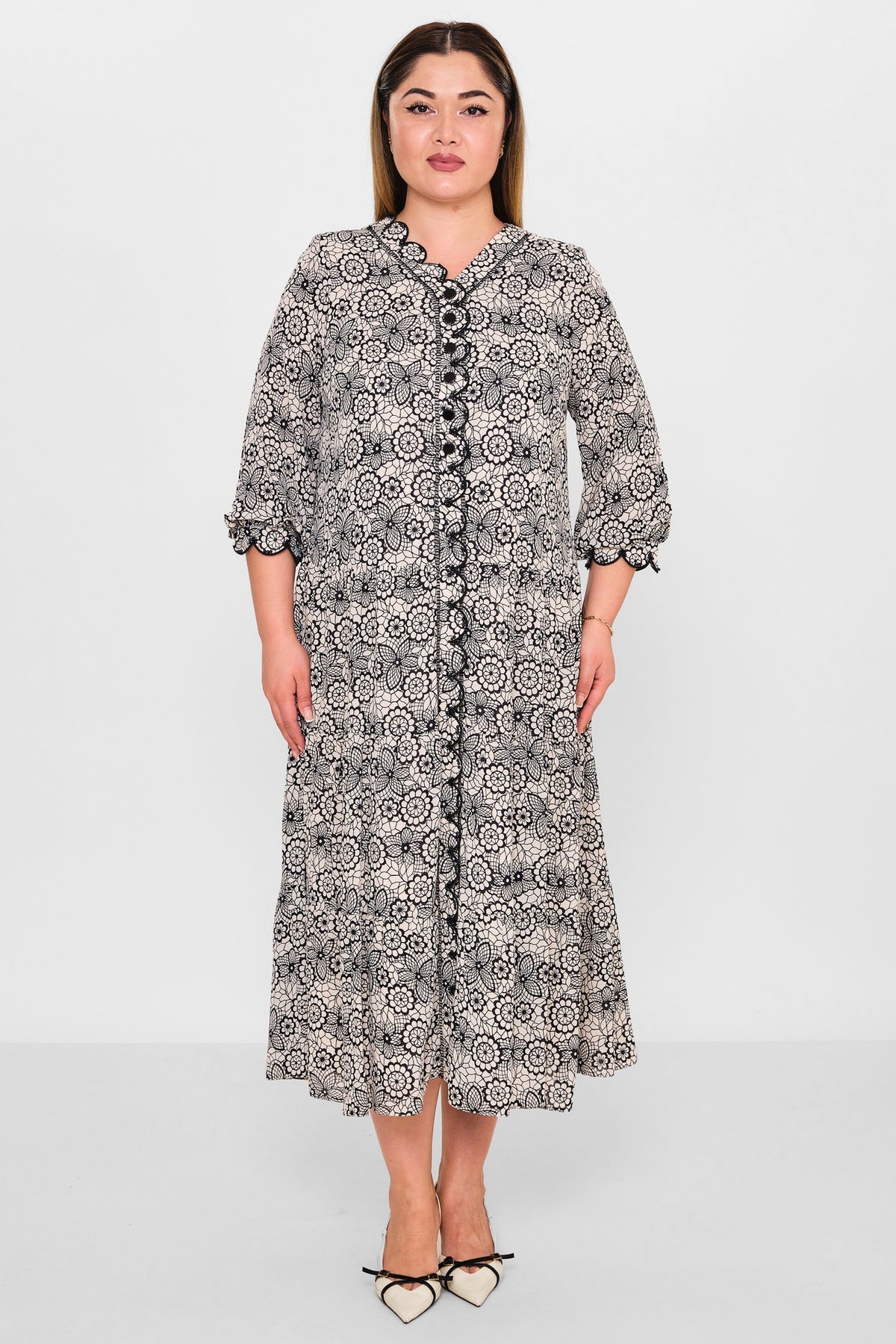 Gumanize - Extended Plus Size Dress (GMZ2025-801-7556) - 8690200090004