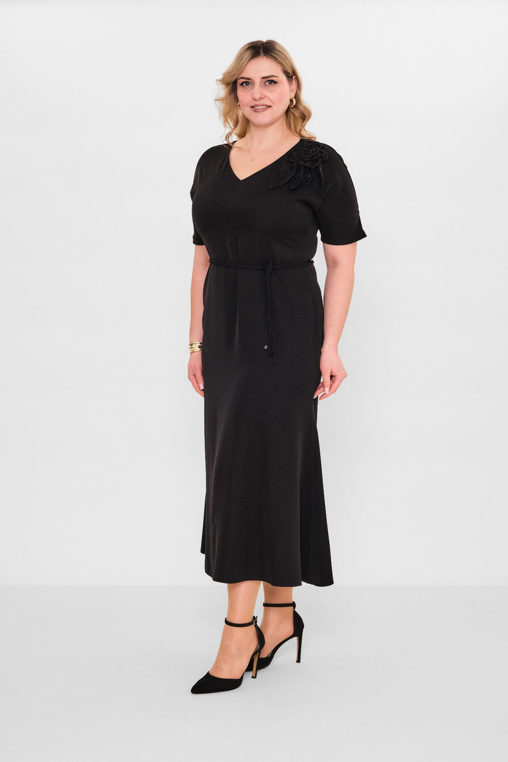 Dress port - Plus Size Dress (DSP26Y5718) - 8690200090417