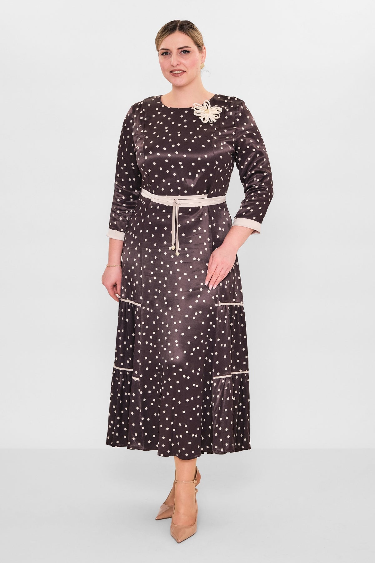 Dress port - Plus Size Dress (DSP26Y5703) - 8690200090431