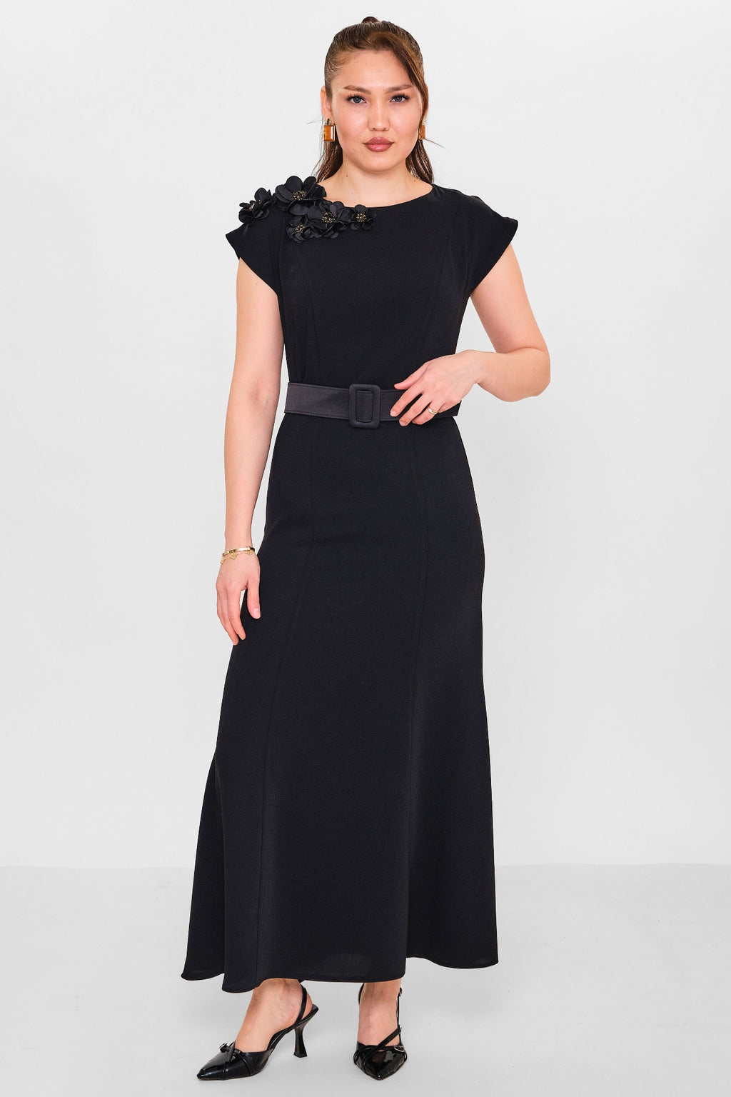 Dress port - Plus Size Dress (DSP26Y5707) - 8690200090448