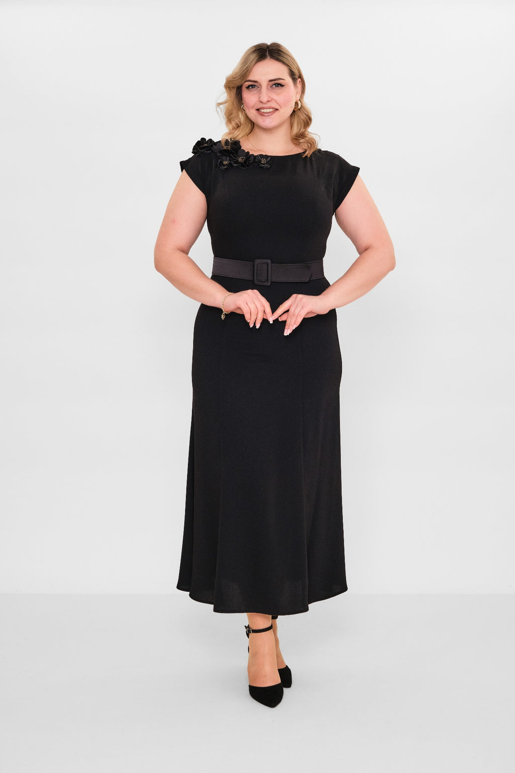 Dress port - Plus Size Dress (DSP26Y5706) - 8690200090455