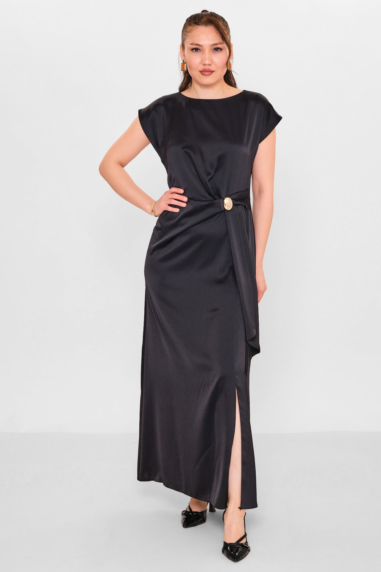 Dress port - Plus Size Dress (DSP26Y5710) - 8690200090462