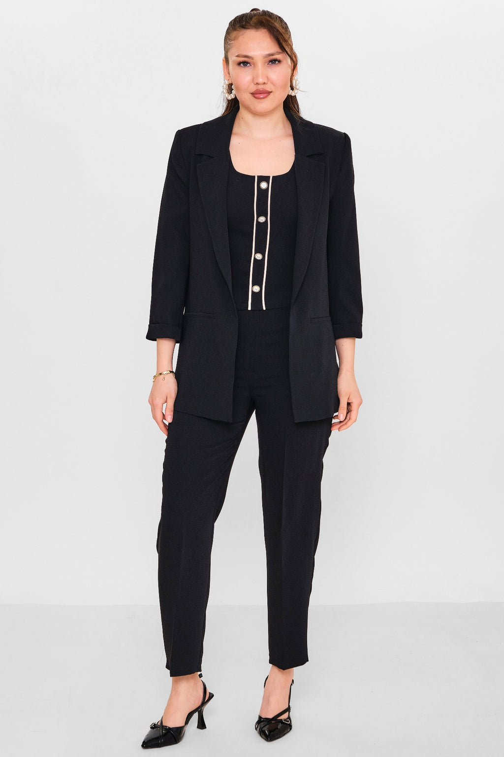 Dress port - Plus Size Suit (DSP26Y3326) - 8690200090639