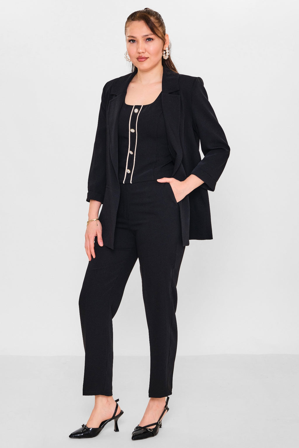 Dress port - Plus Size Suit (DSP26Y3326) - 8690200090639