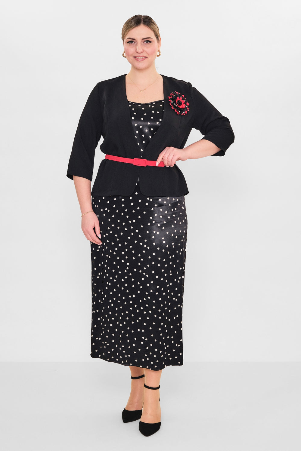 Dress port - Plus Size Dress (DSP26Y3430) - 8690200090844