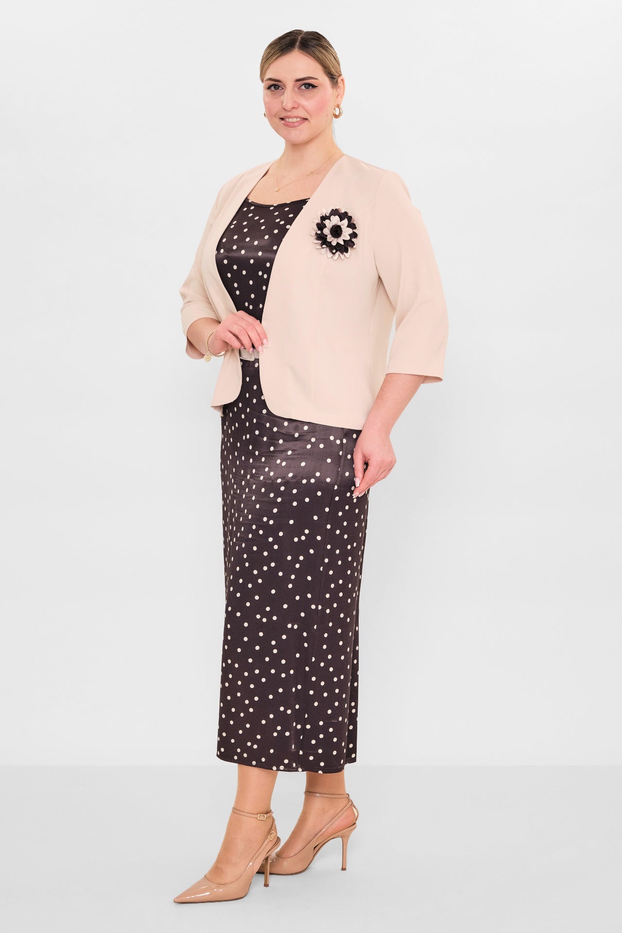 Dress port - Plus Size Dress (DSP26Y3430) - 8690200090851