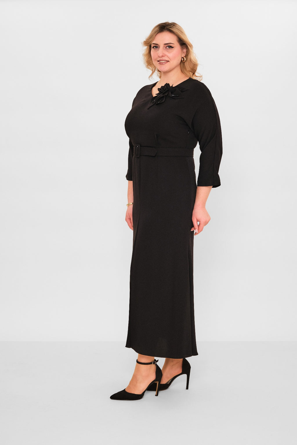 Dress port - Plus Size Dress (DSP26Y5501) - 8690200090875