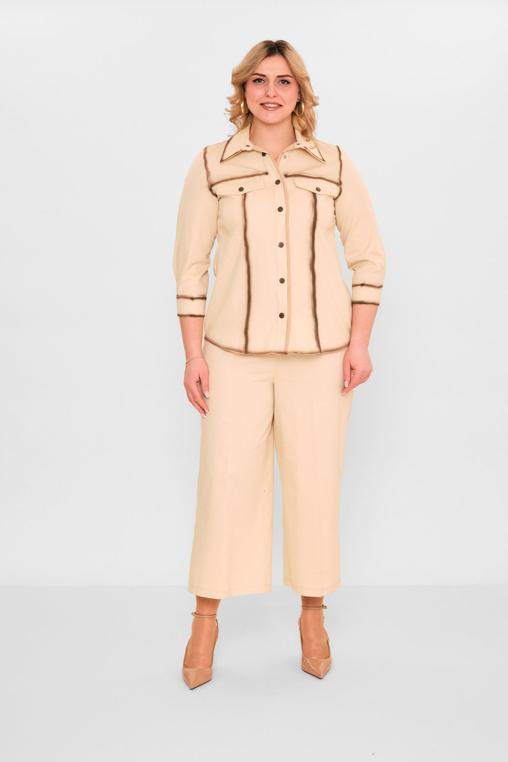 Dress port - Plus Size Suit (DSP26Y9342) - 8690200091025