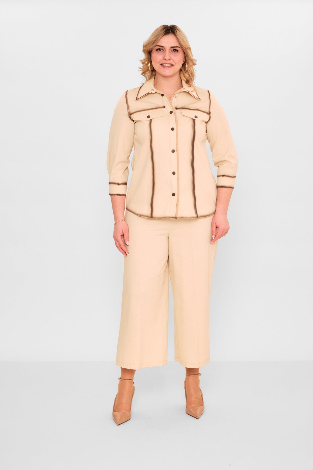 Dress port - Plus Size Suit (DSP26Y9342) - 8690200091025