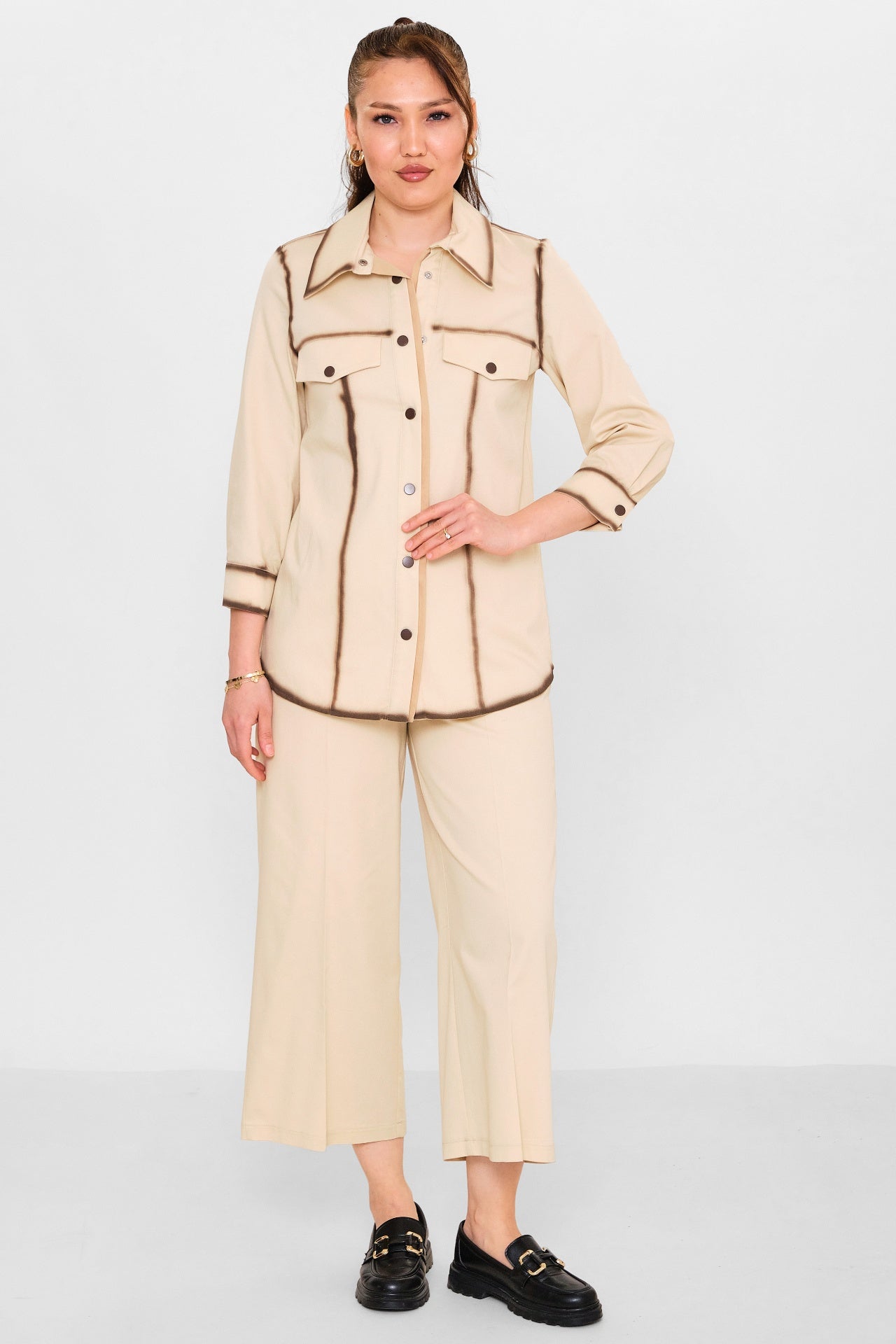 Dress port - Plus Size Suit (DSP26Y9343) - 8690200091049