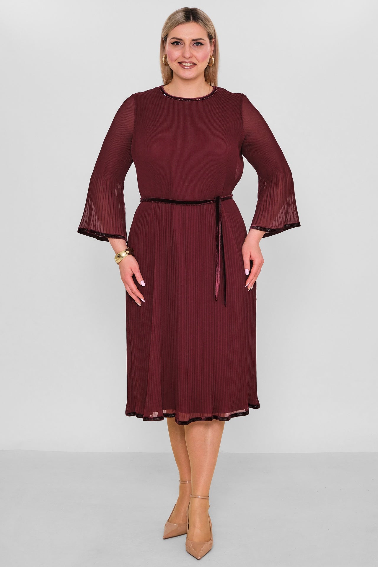 Ksas - Plus Size Dress (KSAS32219) - 8690200091063