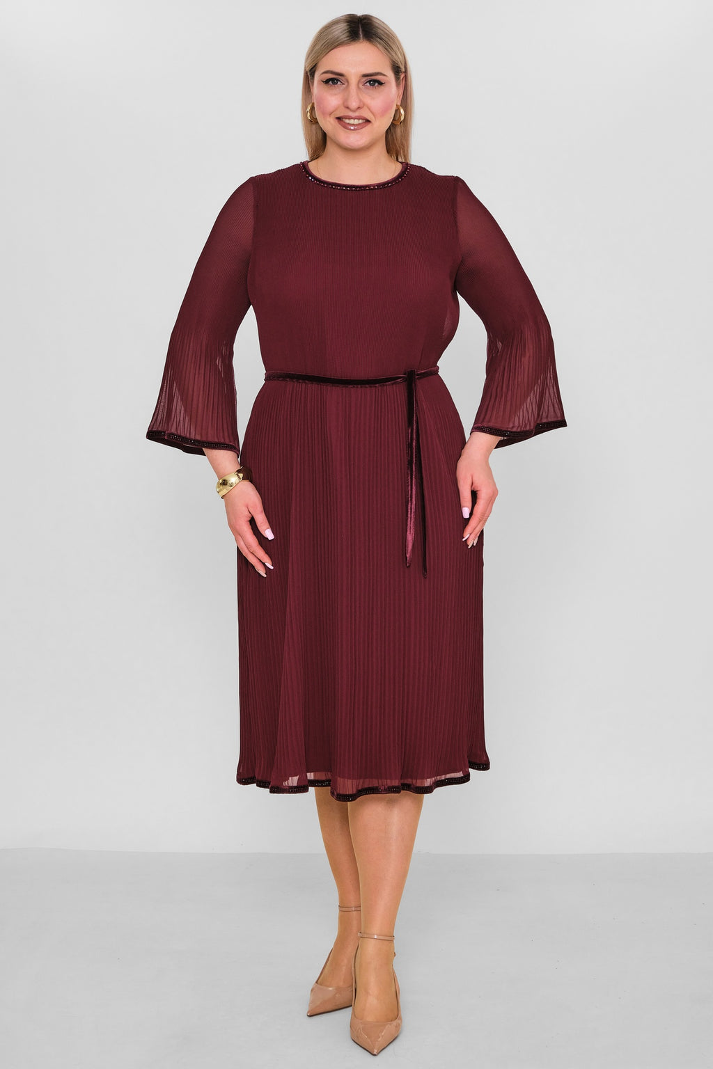 Ksas - Plus Size Dress (KSAS32219) - 8690200091063