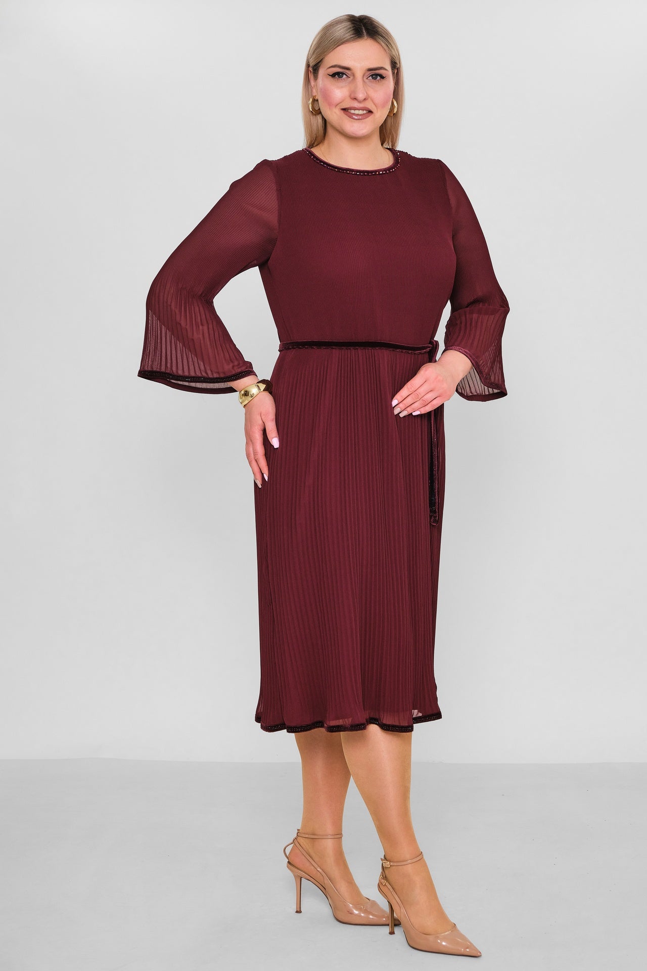 Ksas - Plus Size Dress (KSAS32219) - 8690200091063