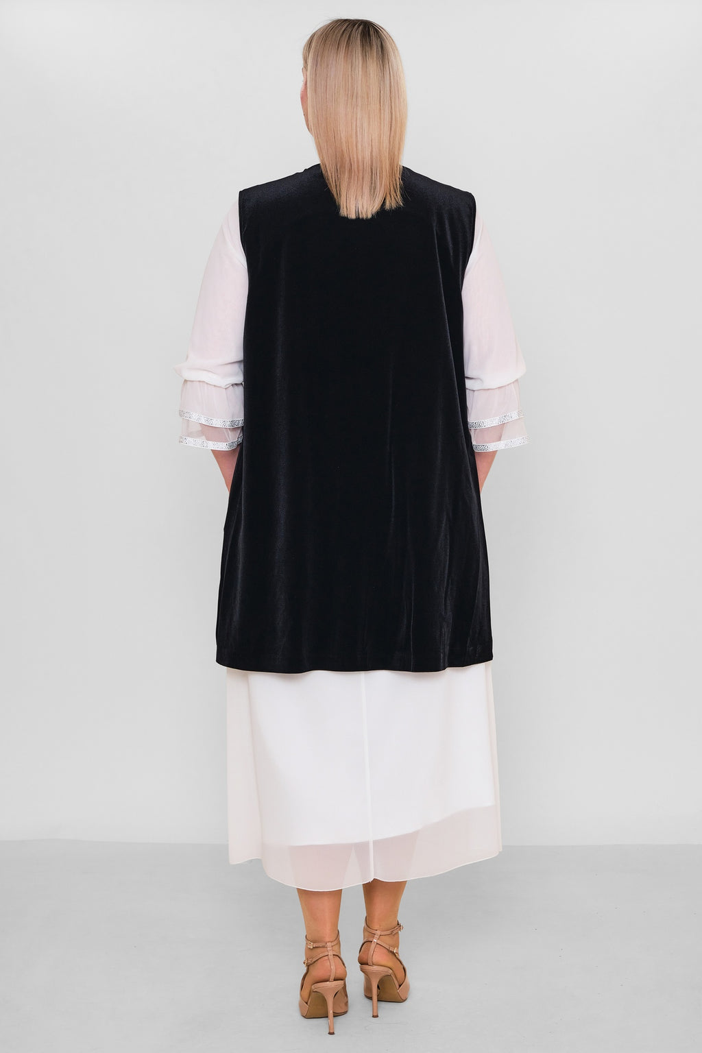 Ksas - Extended Plus Size Cardigan (KSAS4037-1) - 8690200091193