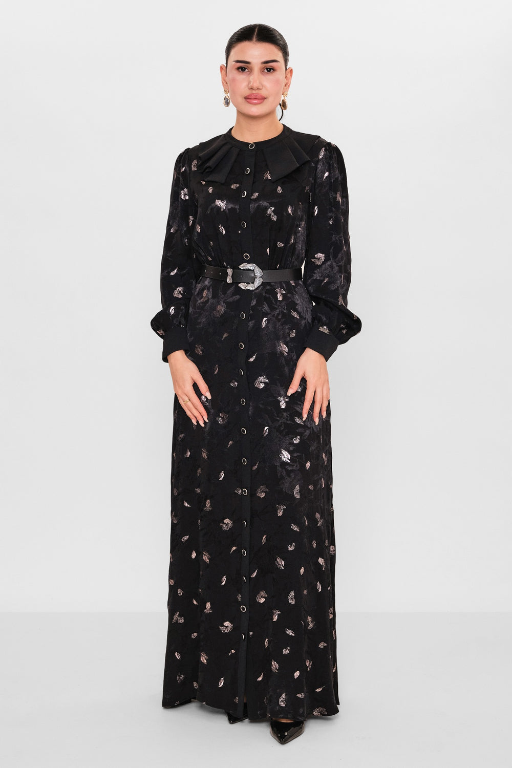 Nupel li̇ne - Plus Size Dress (NPL26Y5135) - 8690200091919