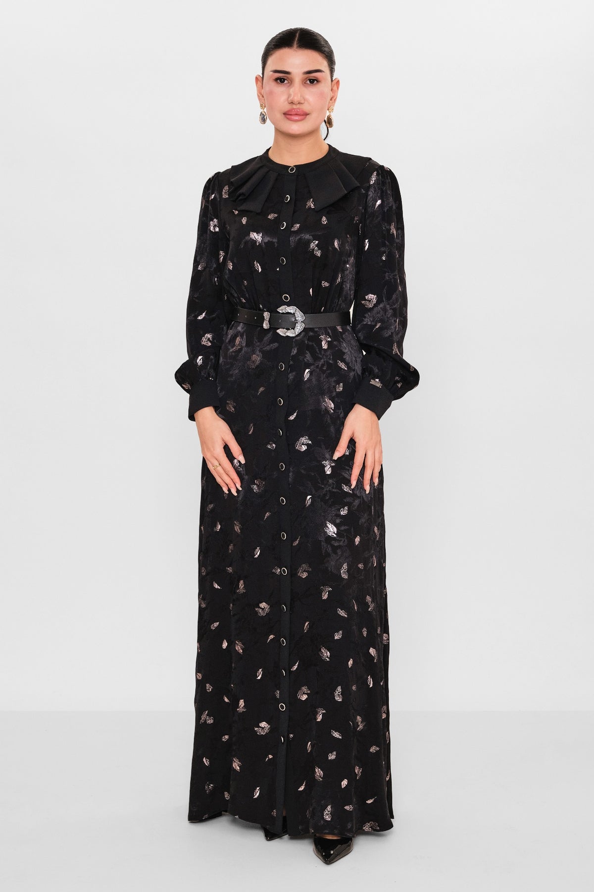Nupel li̇ne - Plus Size Dress (NPL26Y5135) - 8690200091919