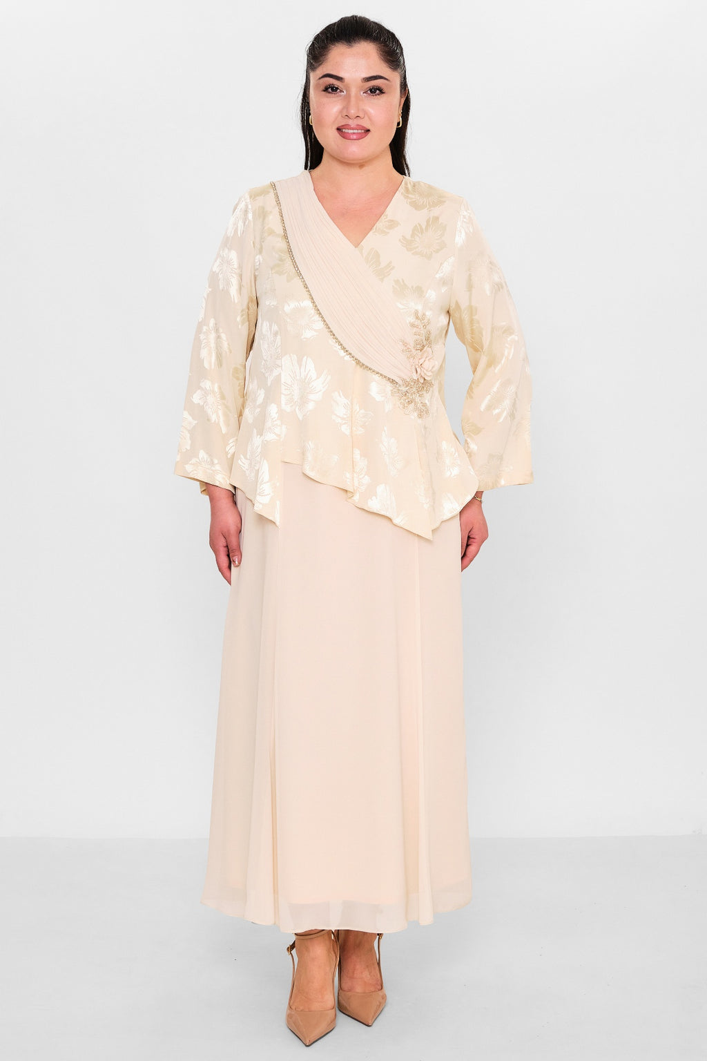 Gumanize - Plus Size Dress (GMZ2026-05-7856) - 8690200091964