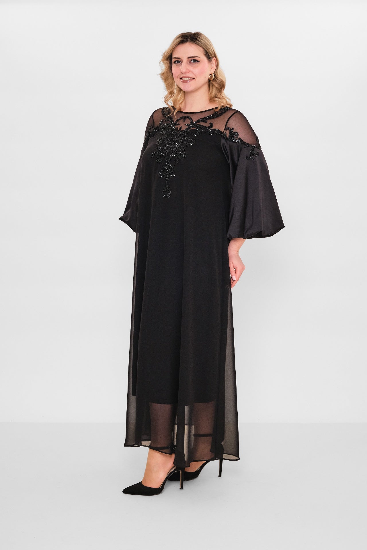 Dress port - Plus Size Dress (DSP26Y5725) - 8690200092145