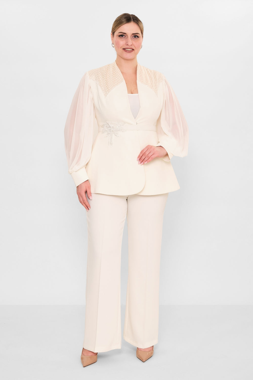 Qne Tu - Plus Size Suit (QNE26Y5263BB) - 8690200092497