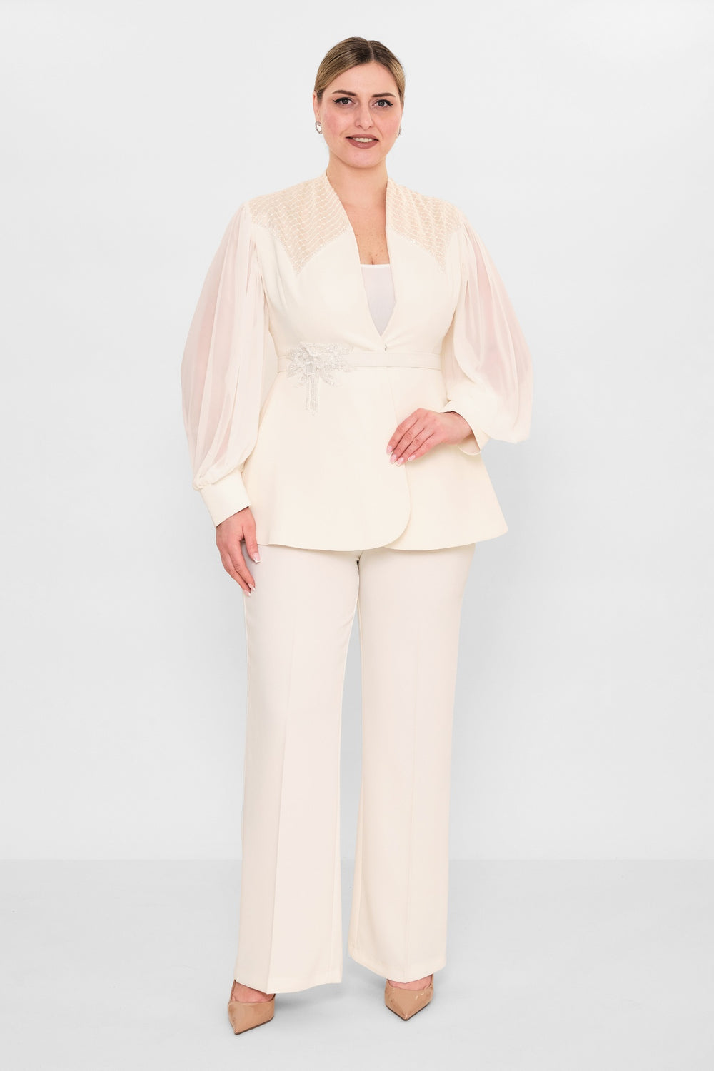 Qne Tu - Plus Size Suit (QNE26Y5263BB) - 8690200092497