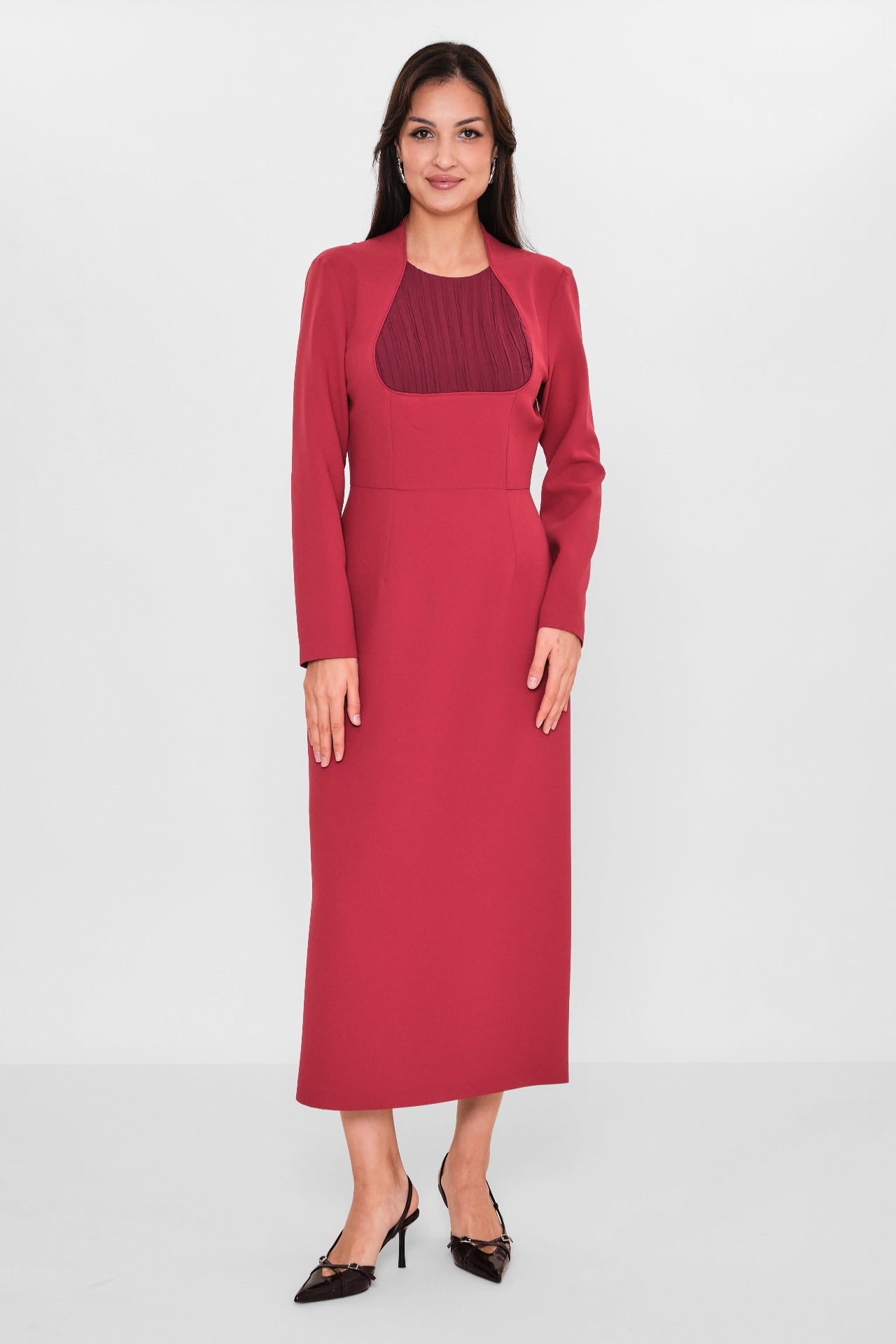 Mimya - Plus Size Dress (MIM26Y2359) - 8690200093234