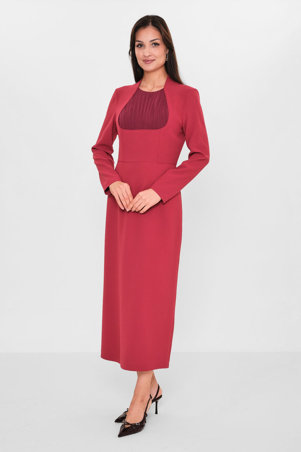 Mimya - Plus Size Dress (MIM26Y2359) - 8690200093234