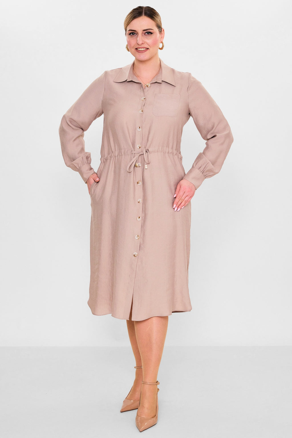 Salkim - Plus Size Dress (SLK26Y76005BB) - 8690200093326
