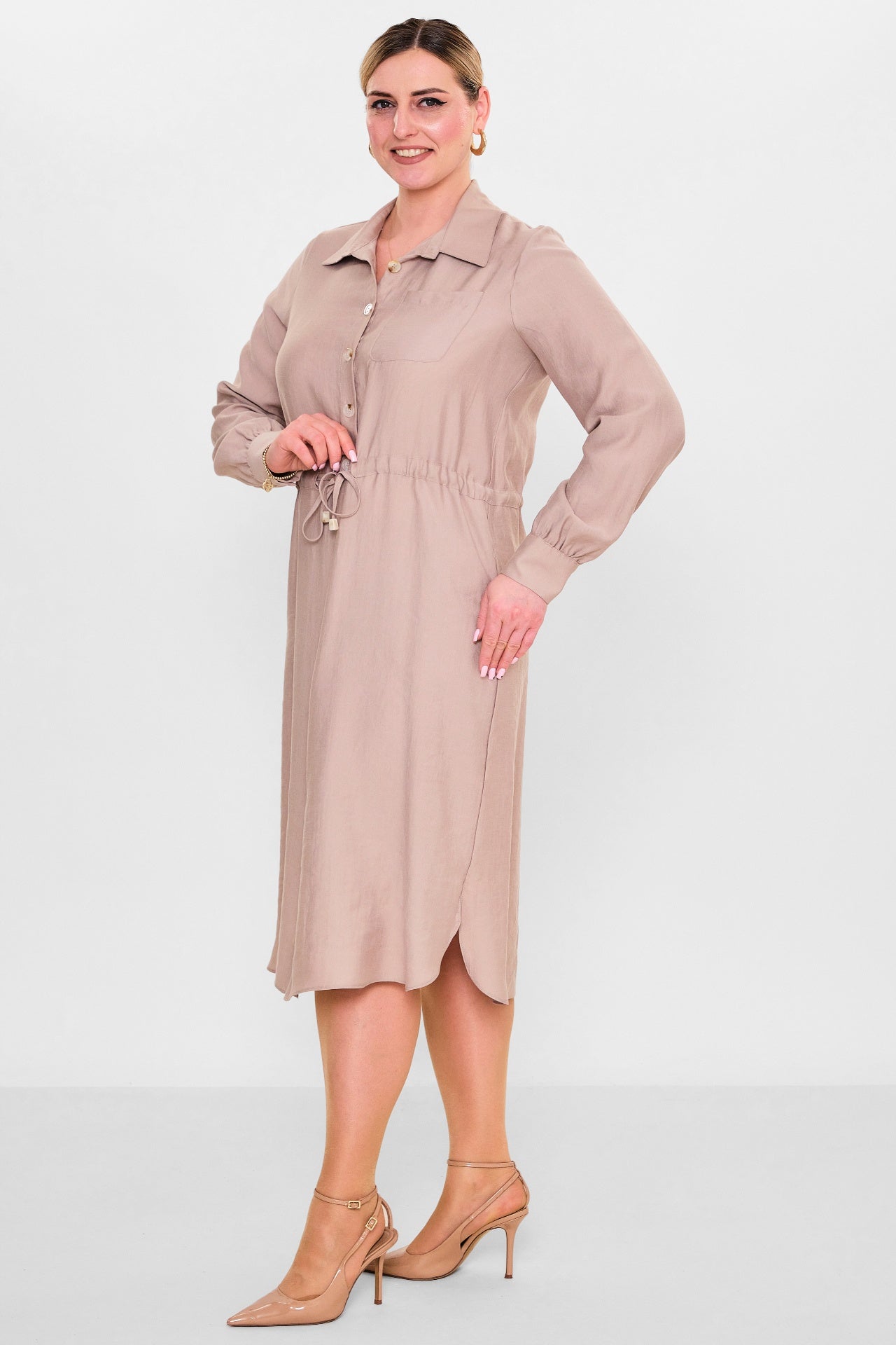 Salkim - Plus Size Dress (SLK26Y76005BB) - 8690200093326