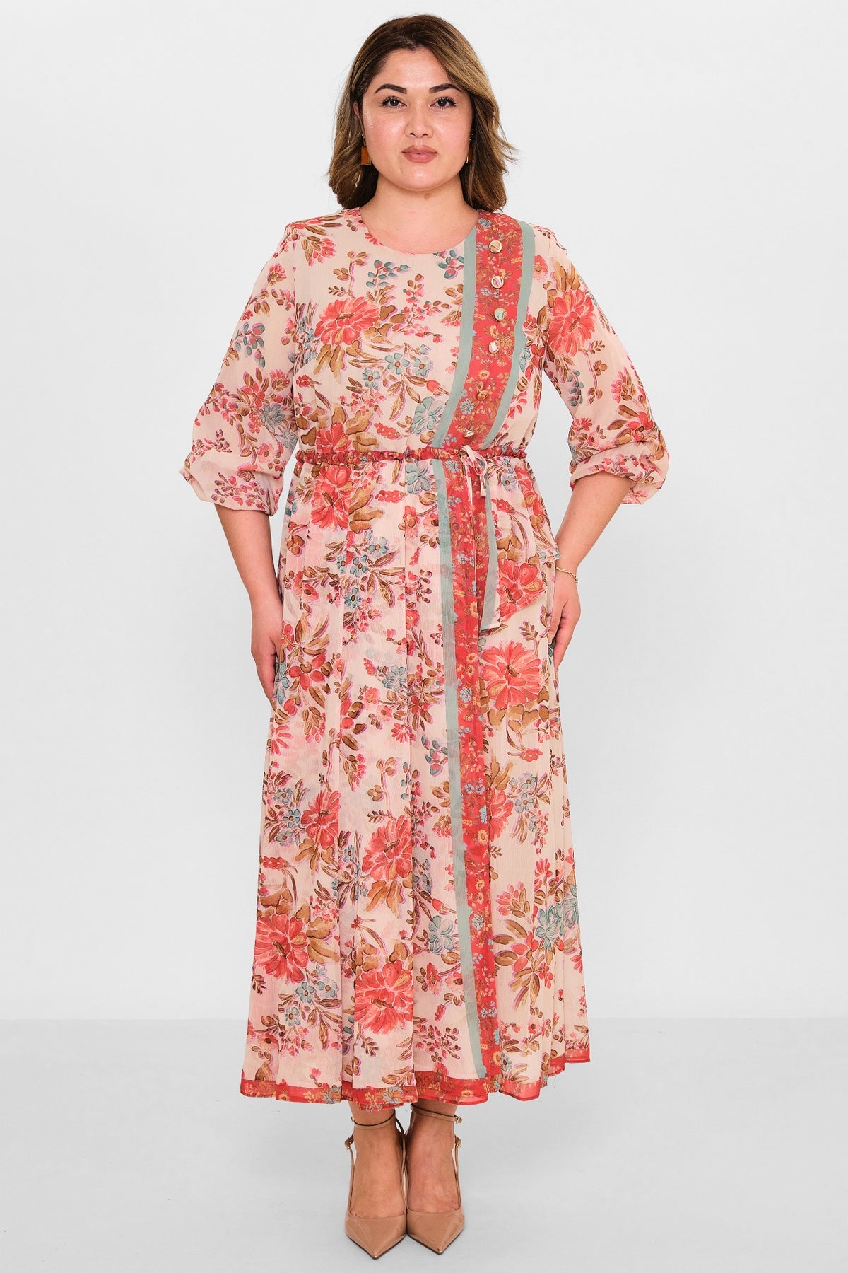 Gumanize - Plus Size Dress (GMZ2025-1053-7776) - 8690200095160