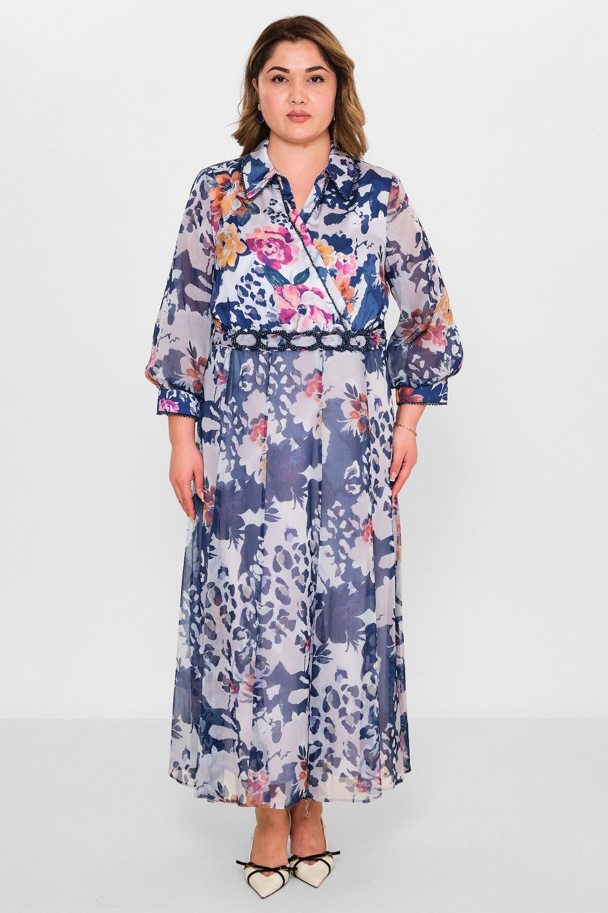 Gumanize - Plus Size Dress (GMZ2025-779-7539) - 8690200095184