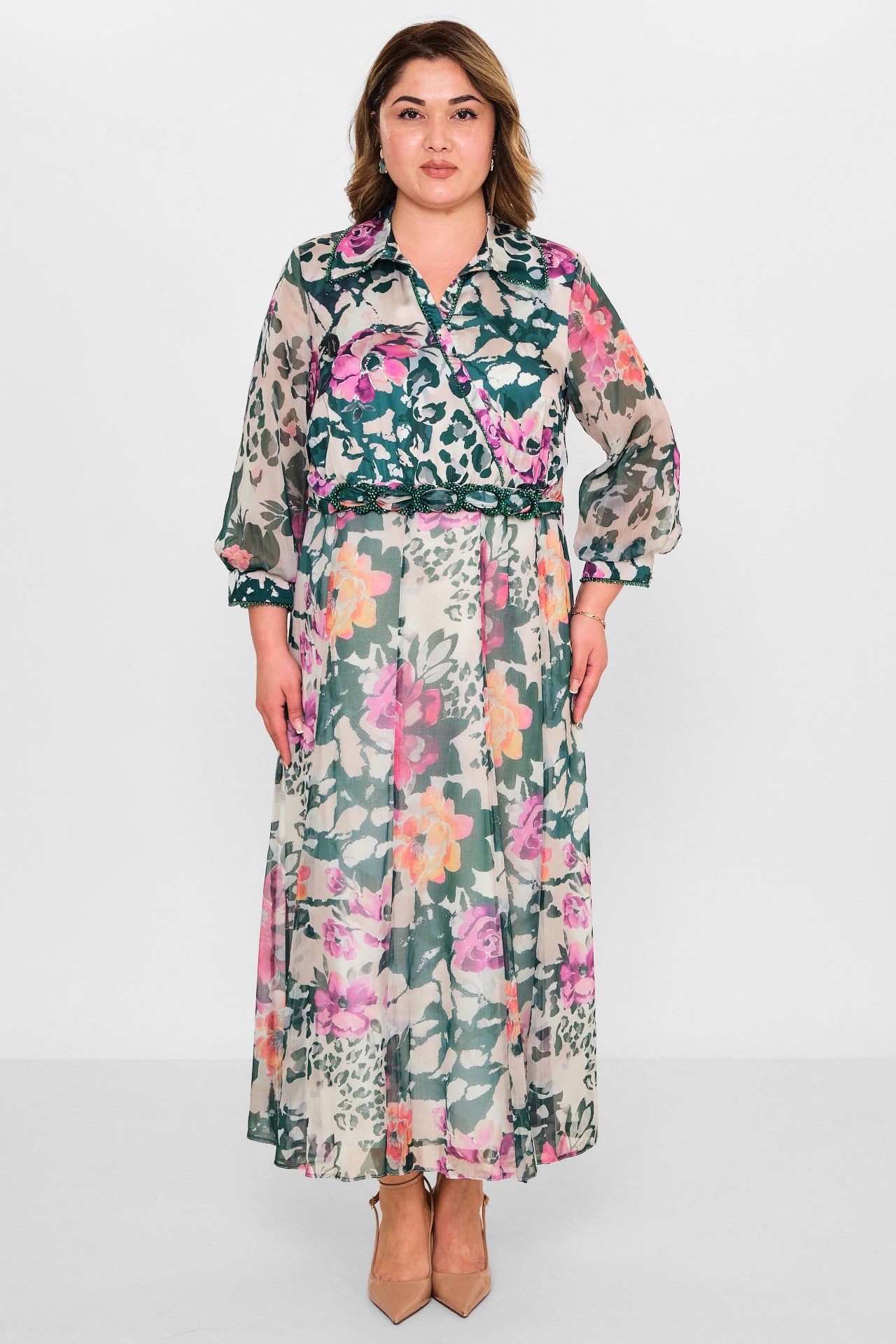 Gumanize - Plus Size Dress (GMZ2025-779-7539) - 8690200095191