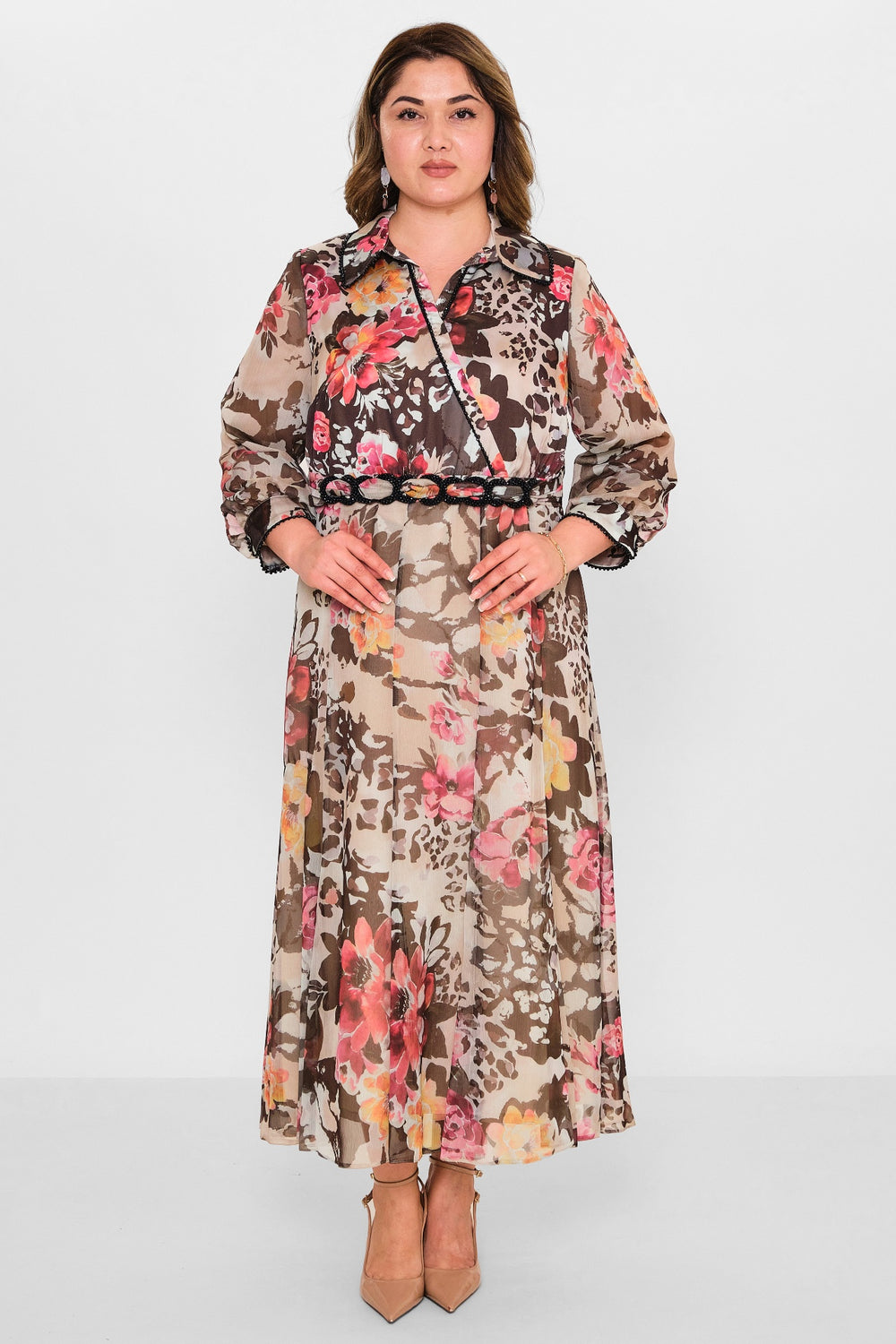 Gumanize - Plus Size Dress (GMZ2025-779-7539) - 8690200095207