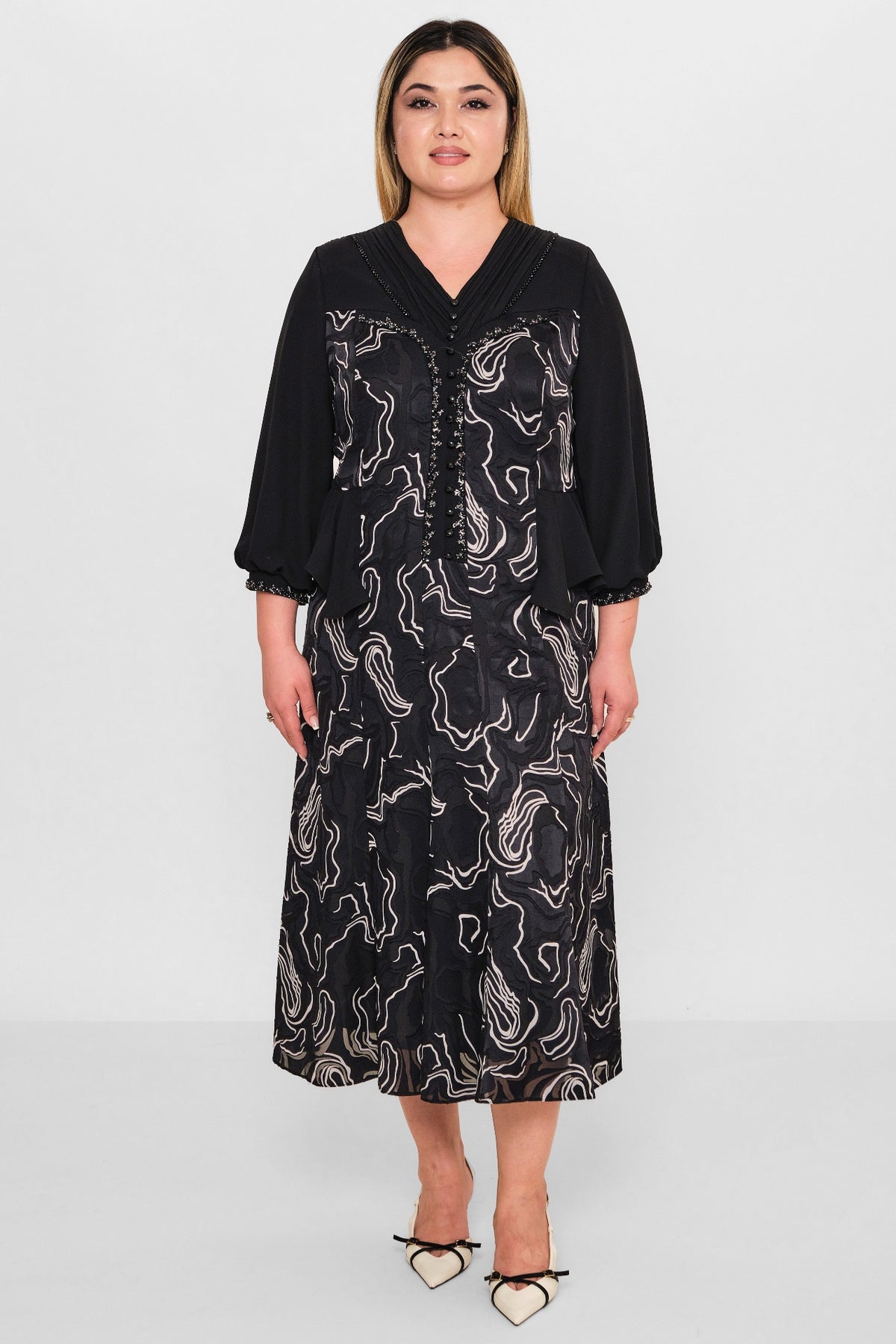 Gumanize - Plus Size Dress (GMZ2026-388-7980) - 8690200095214